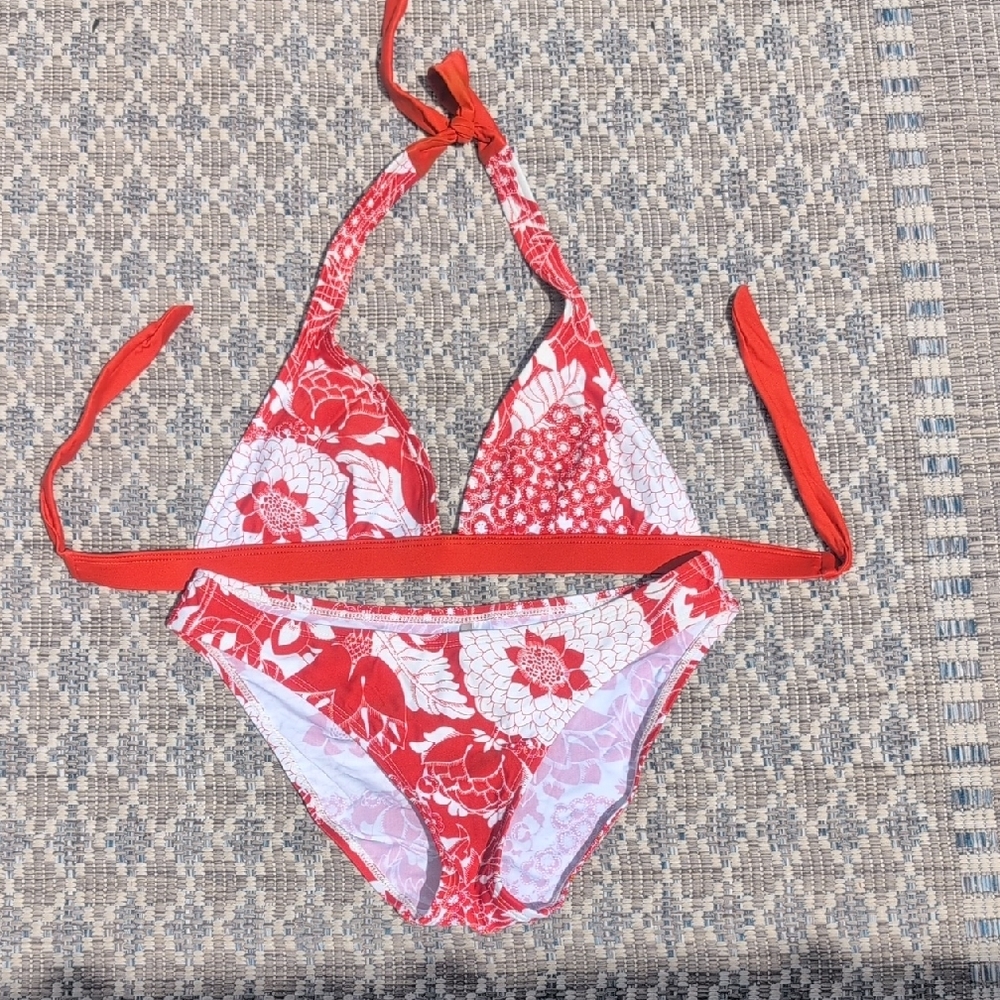 Patagonia Red Floral Bikini